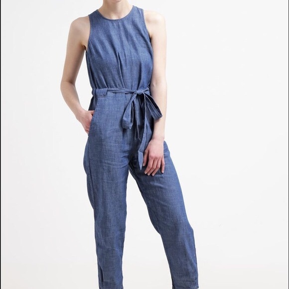 gap jean jumpsuit